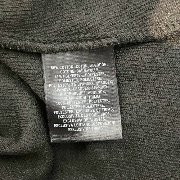 Deletta Anthropologie Ruffle Shoulder Trim Textured Stretch Tank Top Black Small - Picture 5 of 13